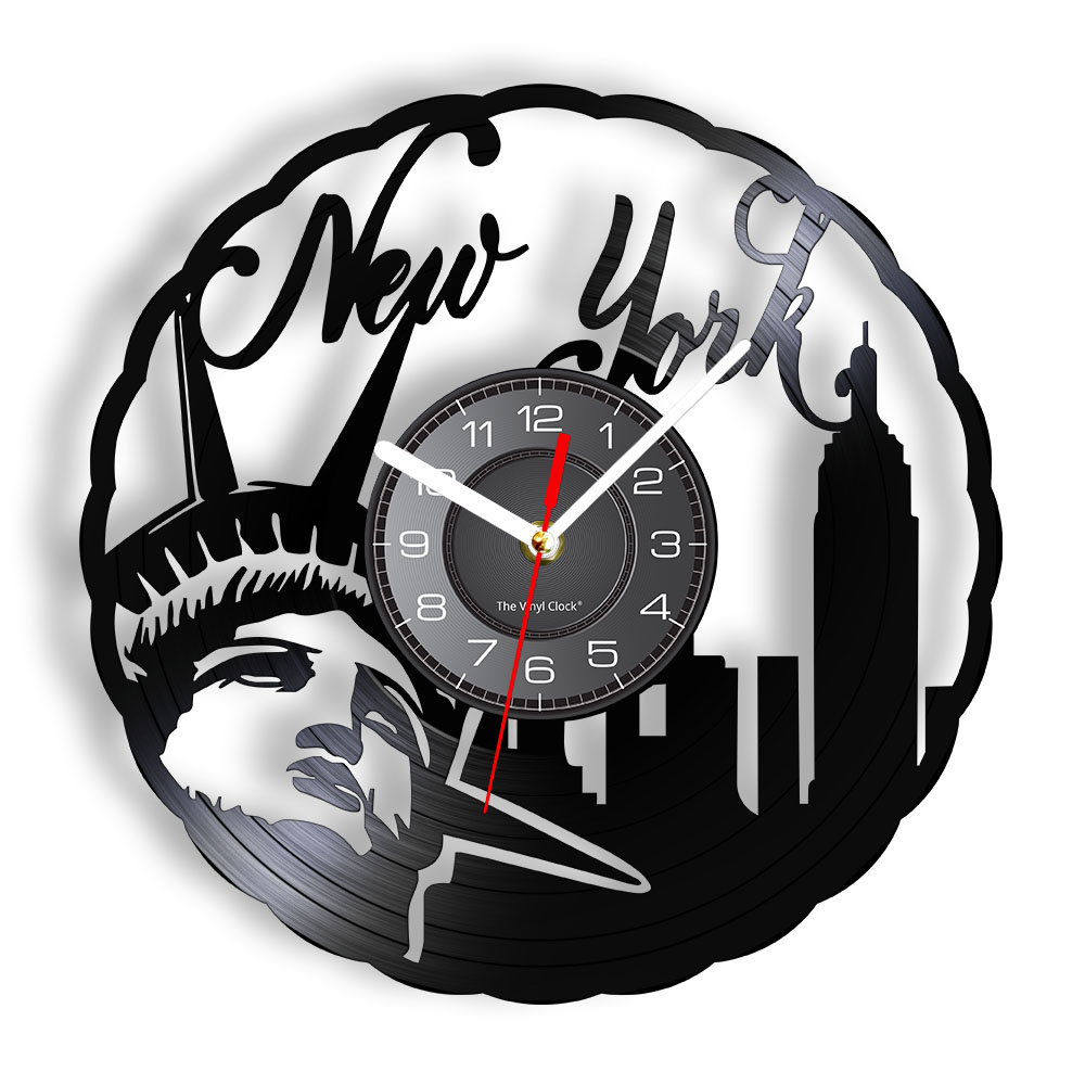 Interior Design Nyc - Jam Dinding Vinyl Vintage New York