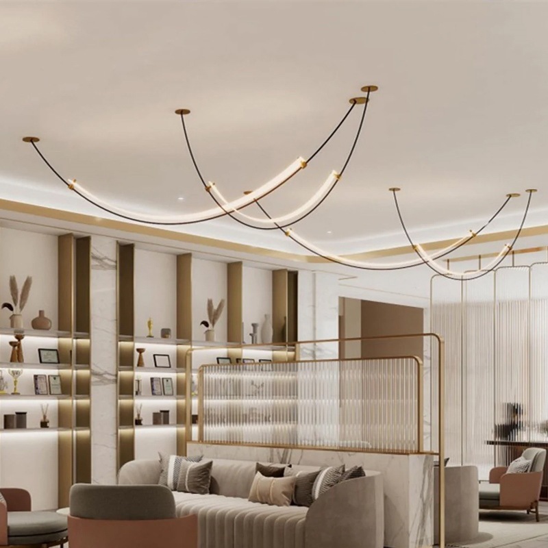 Interior Design Hall - Lampu Gantung Desainer Denmark LED Line