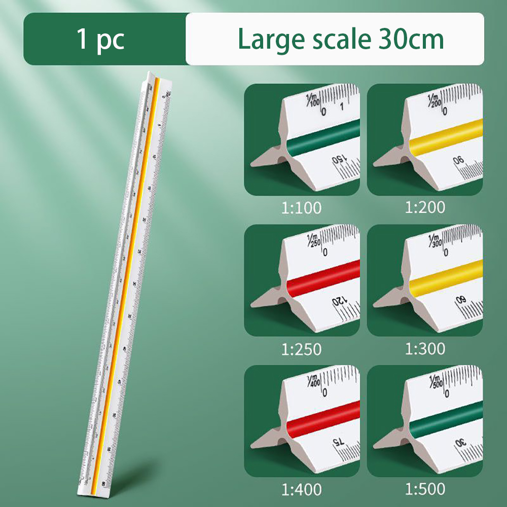 Interior Design Usa - Penggaris skala segitiga 30cm, desain interior,