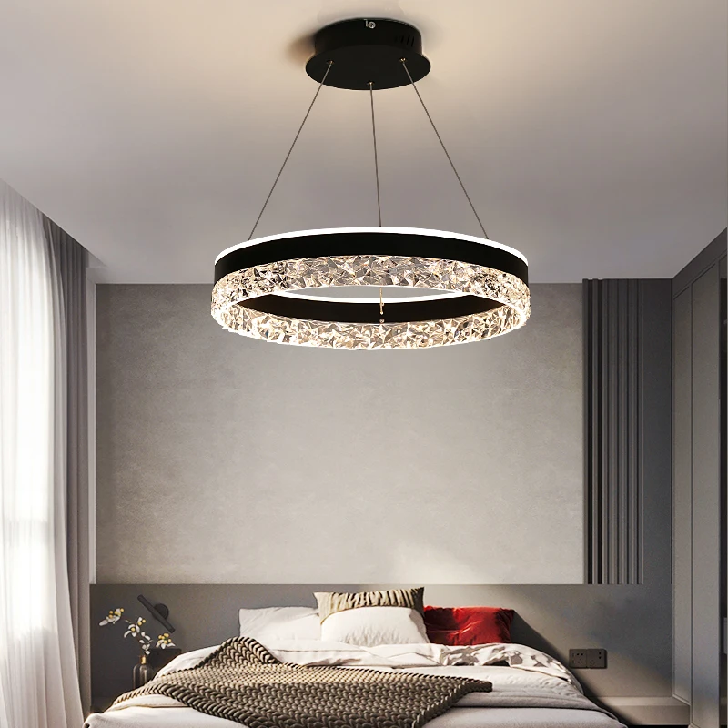 Interior Design Hall - Lampu Gantung LED Kristal Mewah Modern