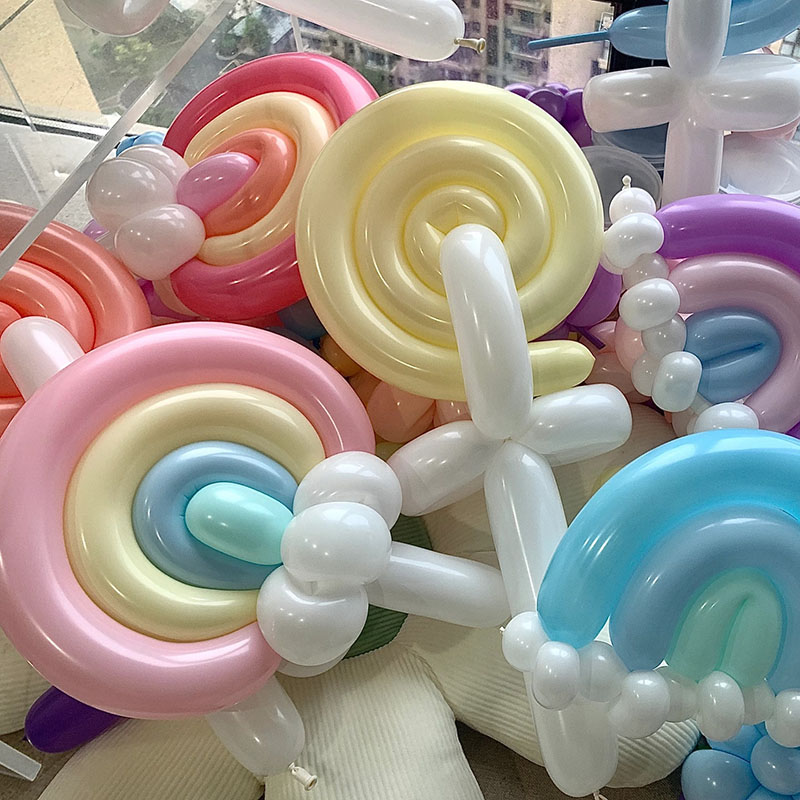 Interior Design Years Of School - Balon Macaron Panjang 1.8g Balon Lateks