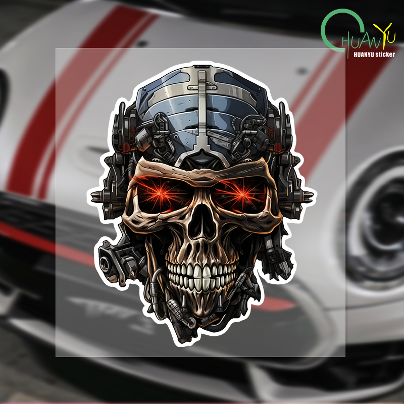 Interior Design Mockup - 2024 desain baru kepala kerangka stiker