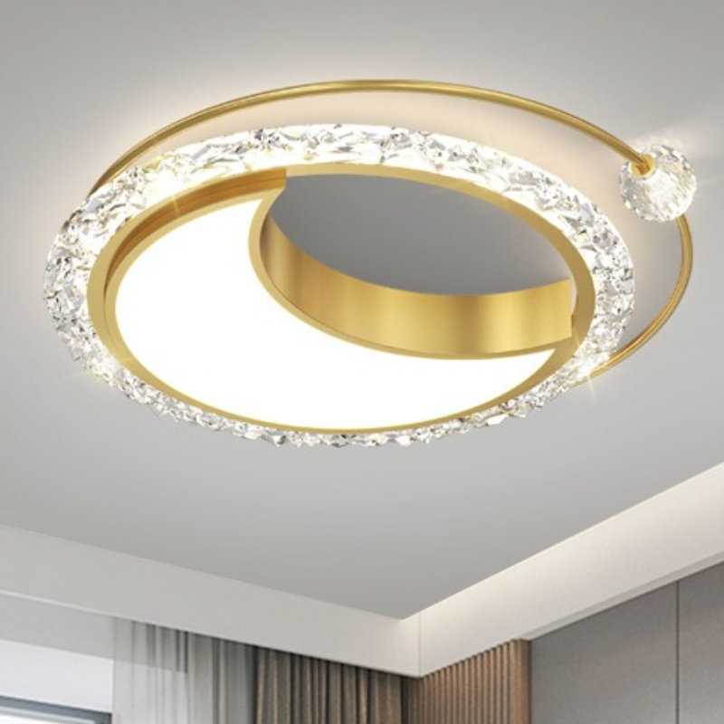 Interior Design Hall - Lampu Langit-langit LED Besi Gaya Mewah