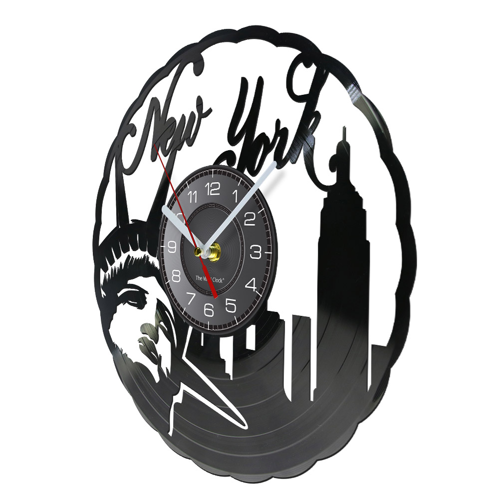 Jam Dinding Vinyl Vintage New  - Interior Design Nyc ulasan dan harga