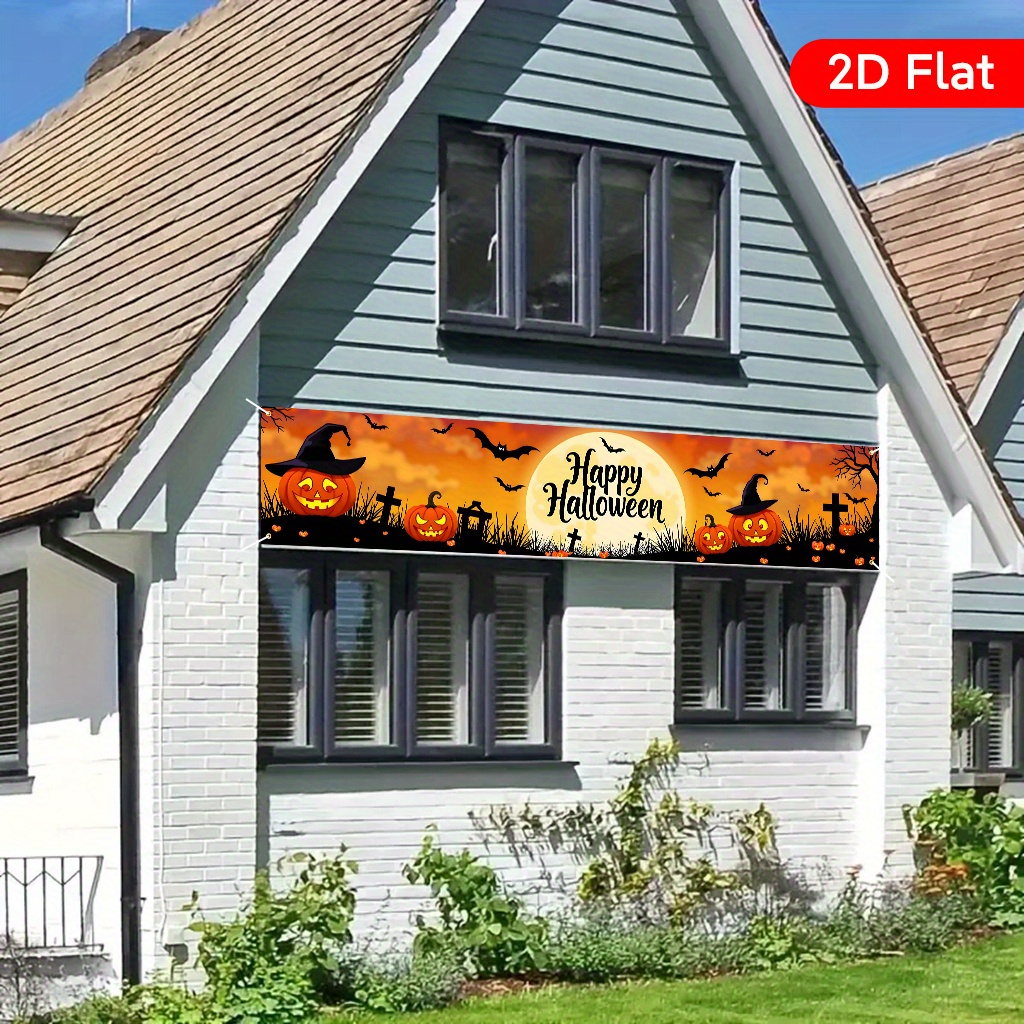 Spanduk Taman Halloween 1 Buah - Interior Design Years Of School ulasan dan harga