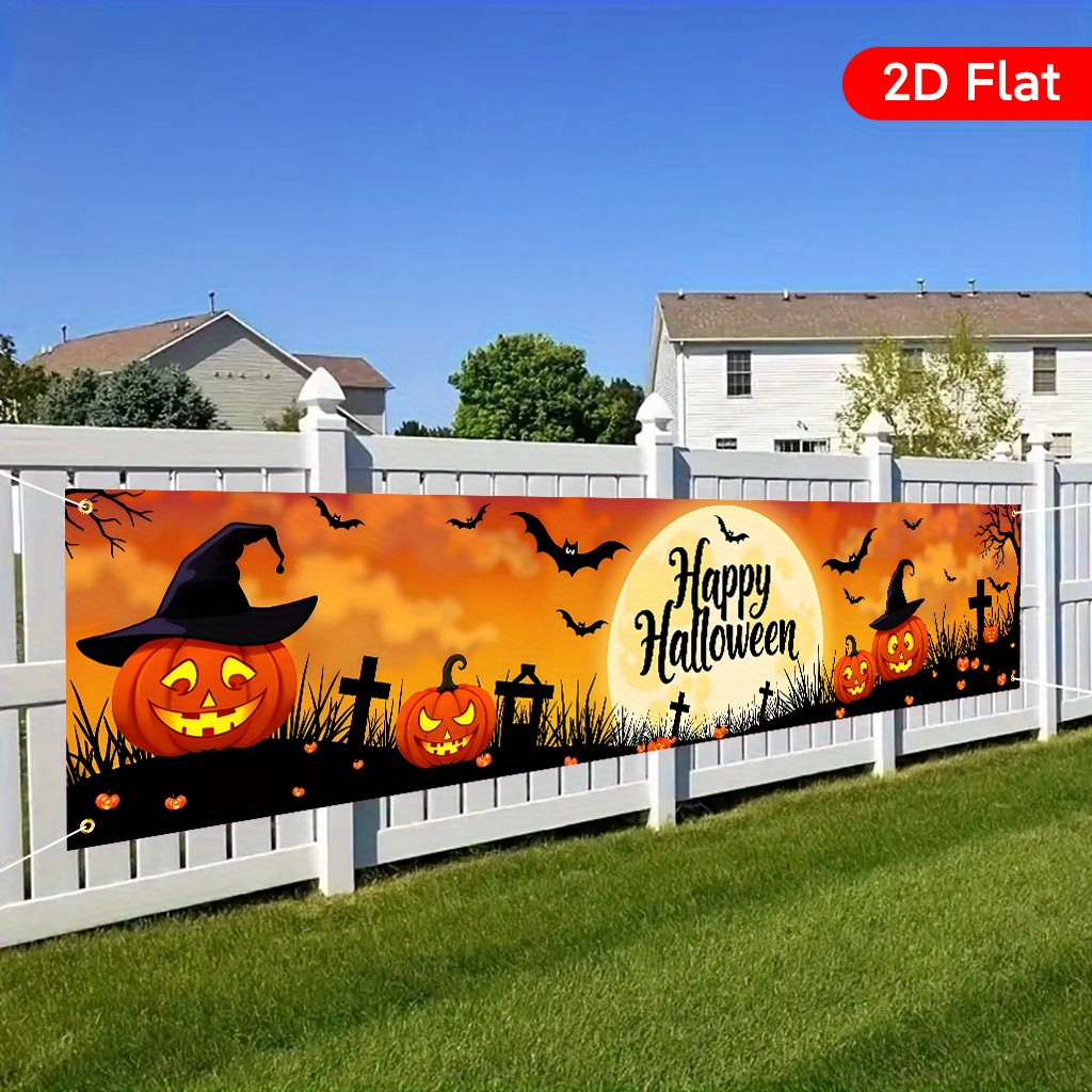 Spanduk Taman Halloween 1 Buah - Interior Design Years Of School ulasan dan harga