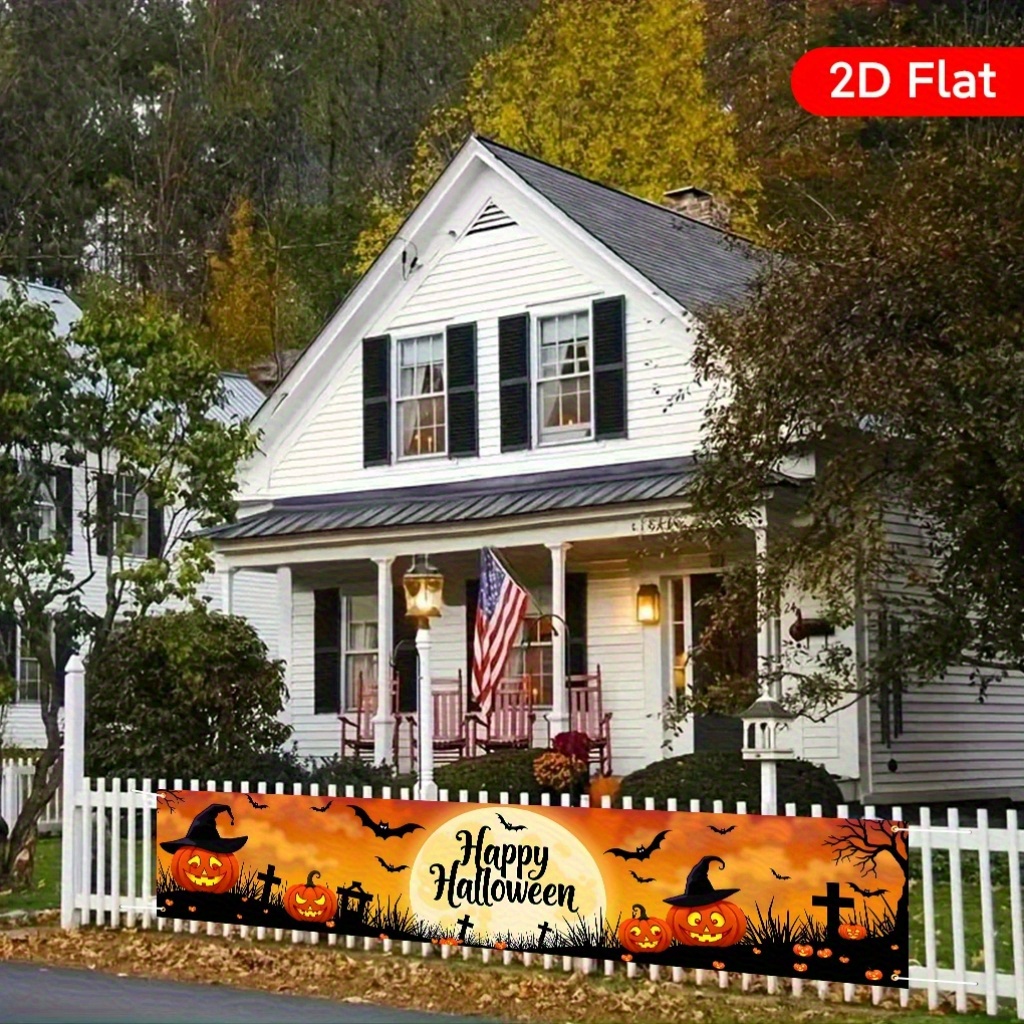 Spanduk Taman Halloween 1 Buah - Interior Design Years Of School ulasan dan harga