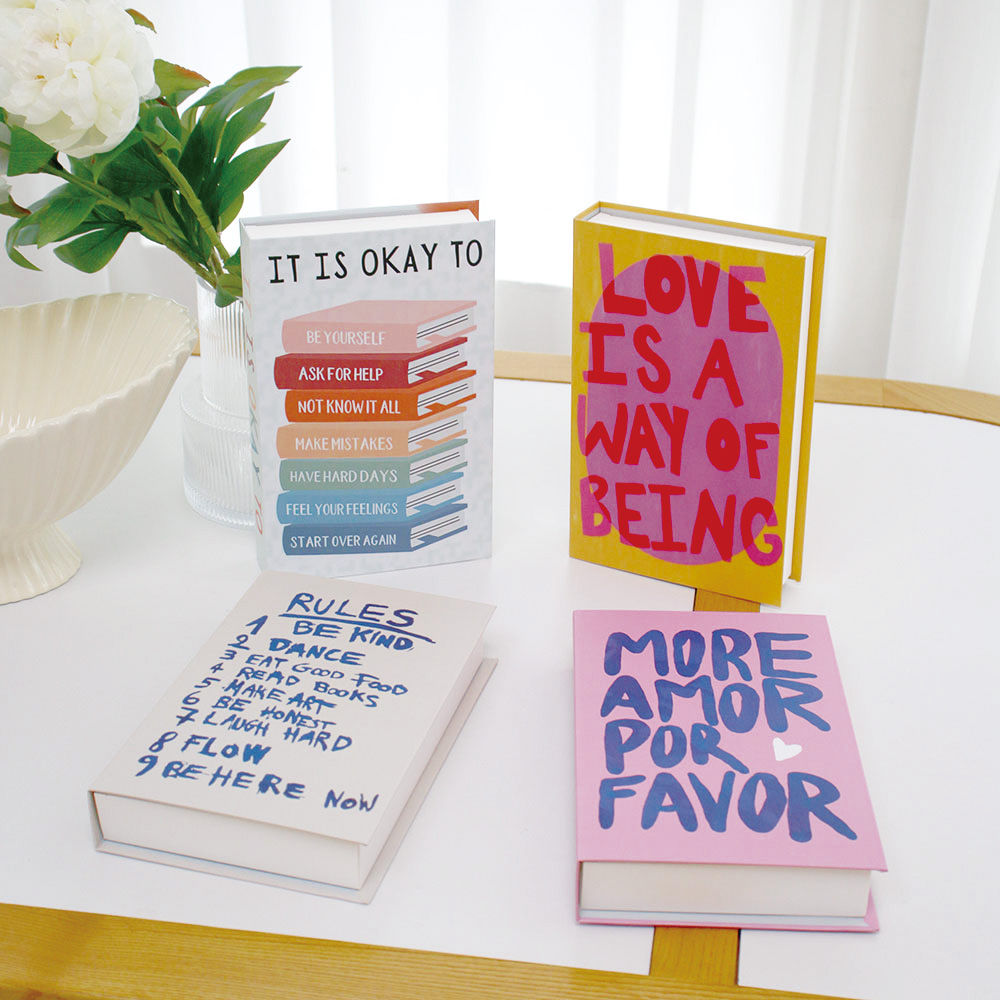 Kotak Buku Palsu Dekorasi Mewa - Interior Design Magazine ulasan dan harga