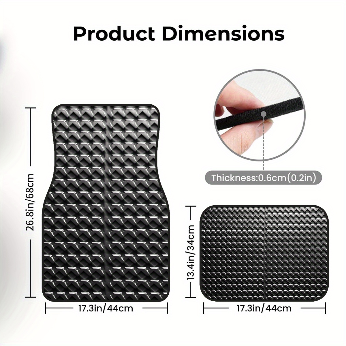 4 Buah Karpet Mobil Poliester  - Interior Design Grid ulasan dan harga