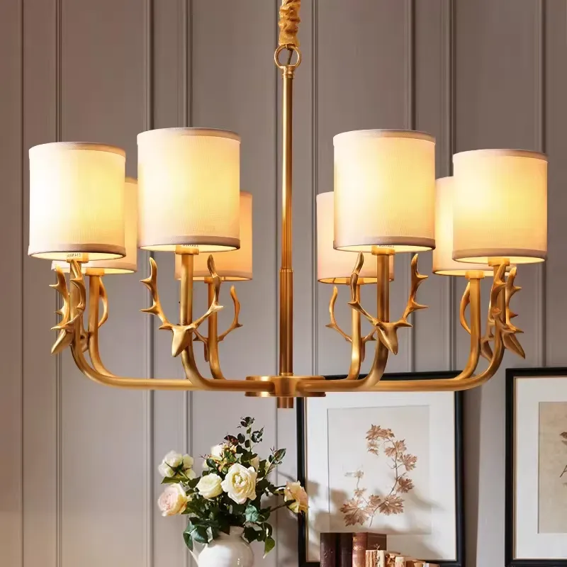 Lampu Gantung Tembaga untuk Ru - Interior Design Hall ulasan dan harga