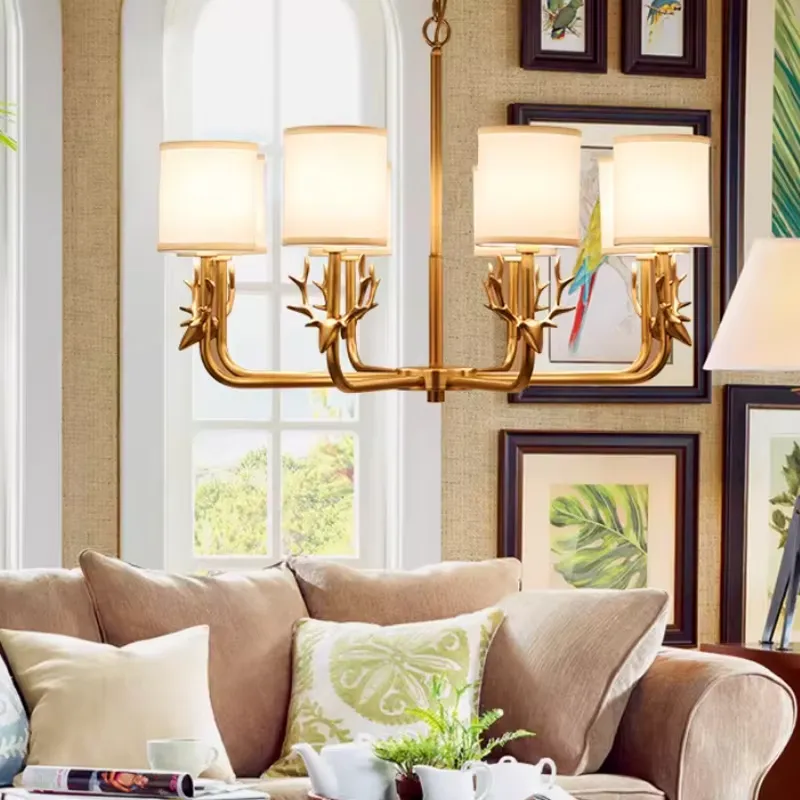 Lampu Gantung Tembaga untuk Ru - Interior Design Hall ulasan dan harga