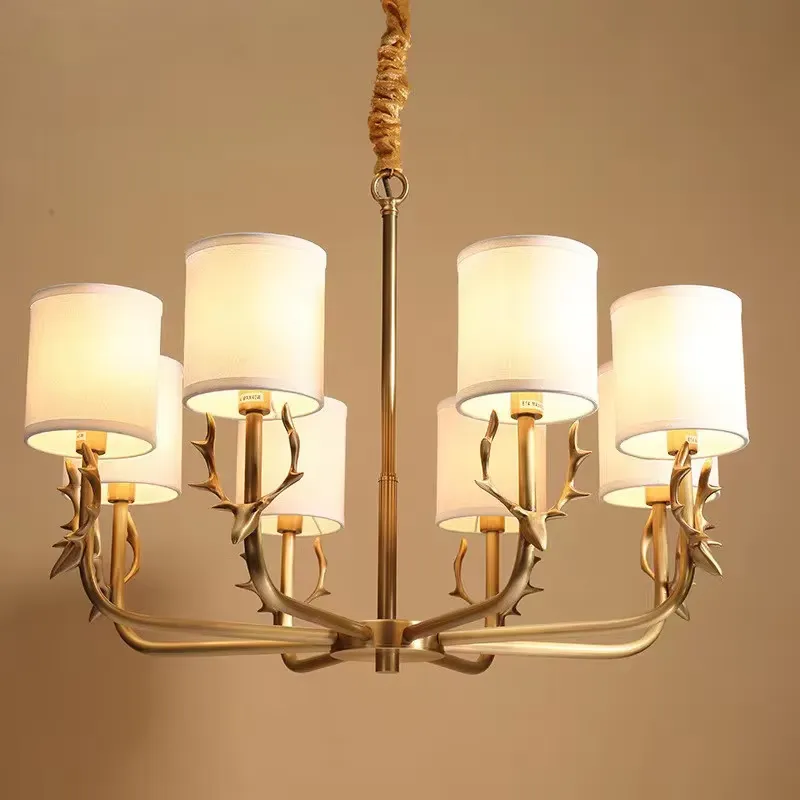 Lampu Gantung Tembaga untuk Ru - Interior Design Hall ulasan dan harga