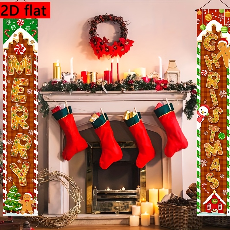 2-Pack 2D flat Christmas ginge - Interior Design Years Of School ulasan dan harga