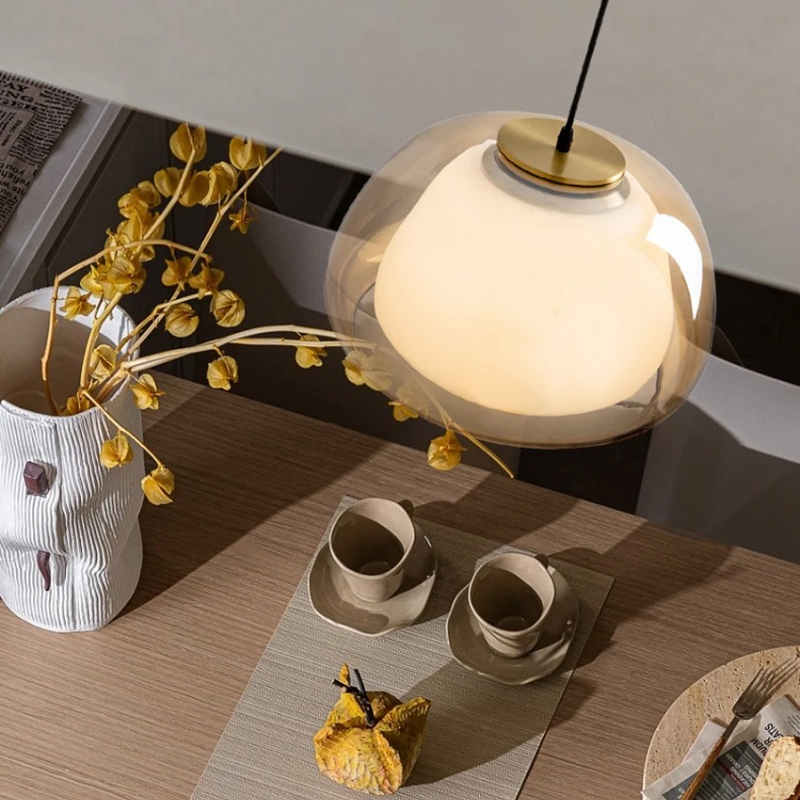 Lampu Gantung Kaca Restoran De - Interior Design Hall ulasan dan harga