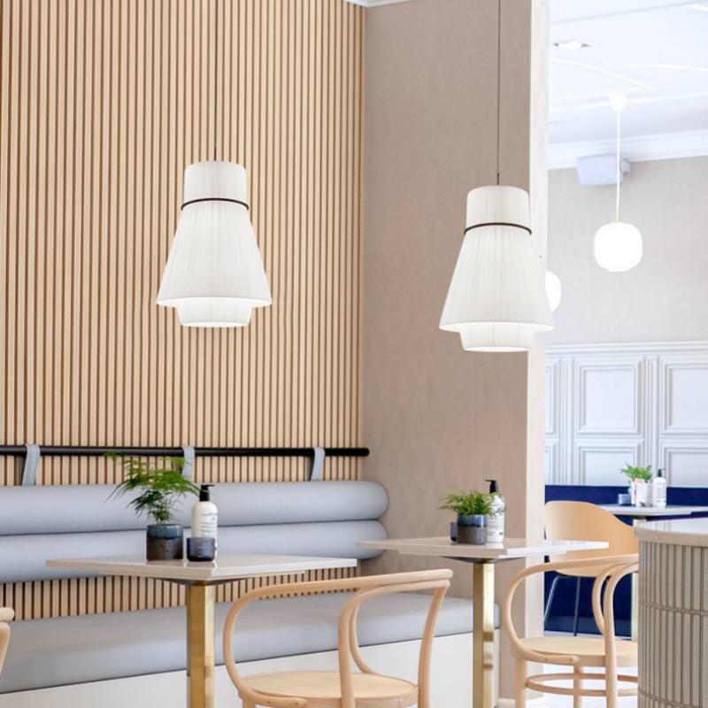Lampu Gantung LED Kain Minimal - Interior Design Hall ulasan dan harga