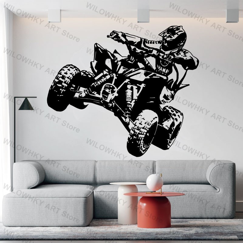 Stiker dinding vinil sepeda gu - Interior Design Magazine ulasan dan harga