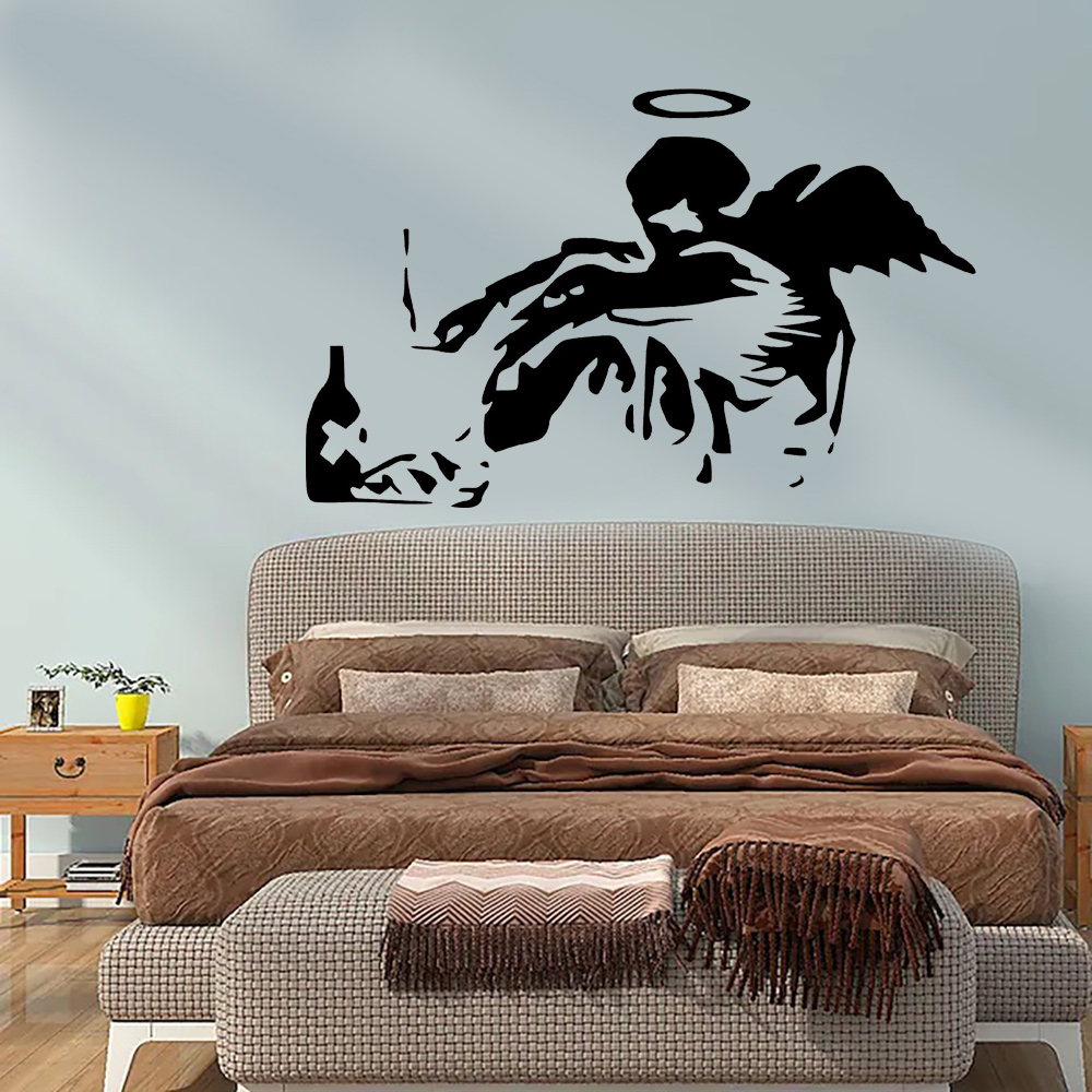 Banksy Stiker Dinding Grafiti  - Interior Design Magazine ulasan dan harga